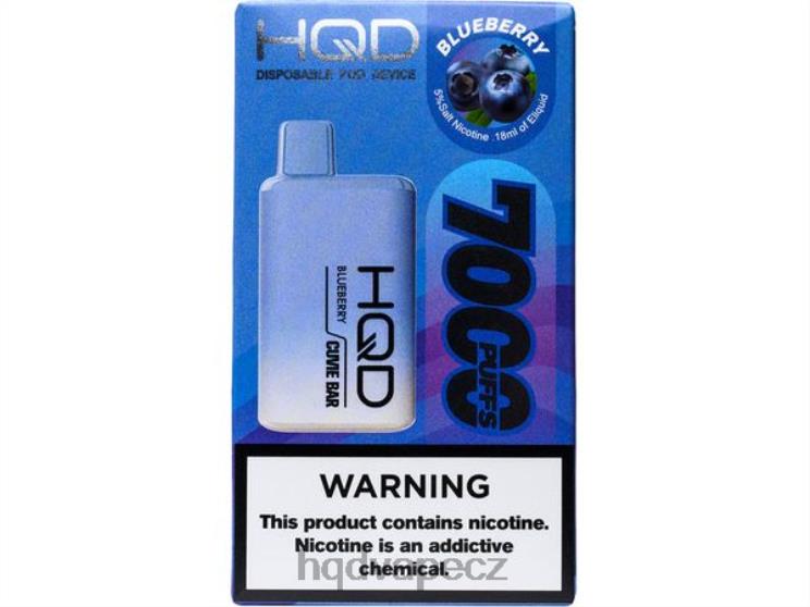 HQD CUVIE BAR jednorázový borůvka 2F8ZL140 HQD Vape Best Flavor