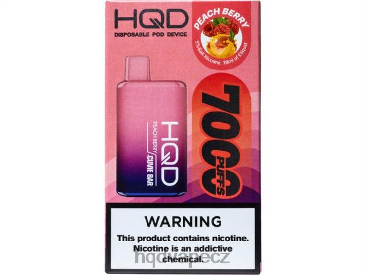 HQD CUVIE BAR jednorázový broskvové bobule 2F8ZL228 HQD Flavors