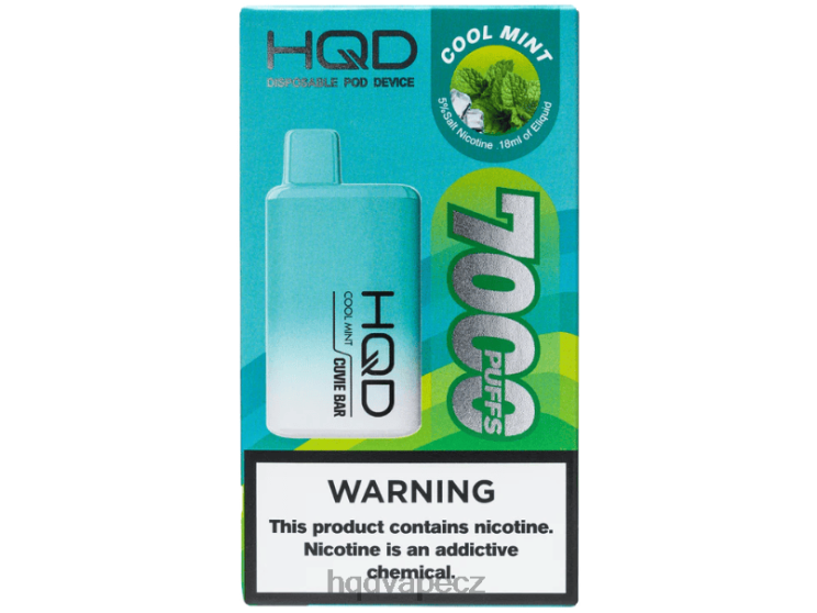 HQD CUVIE BAR jednorázový chladná máta 2F8ZL159 HQD Vape Sale