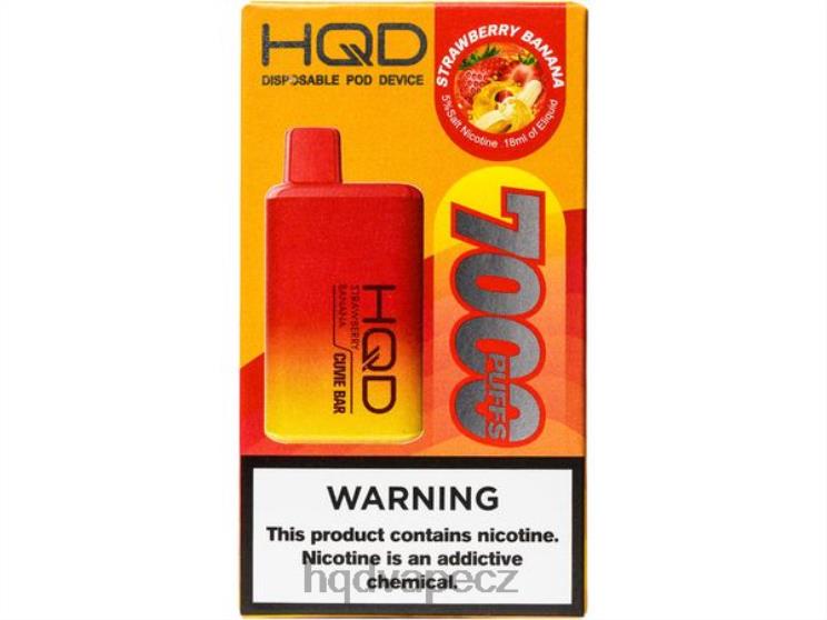 HQD CUVIE BAR jednorázový jahodový banán 2F8ZL253 HQD Praha
