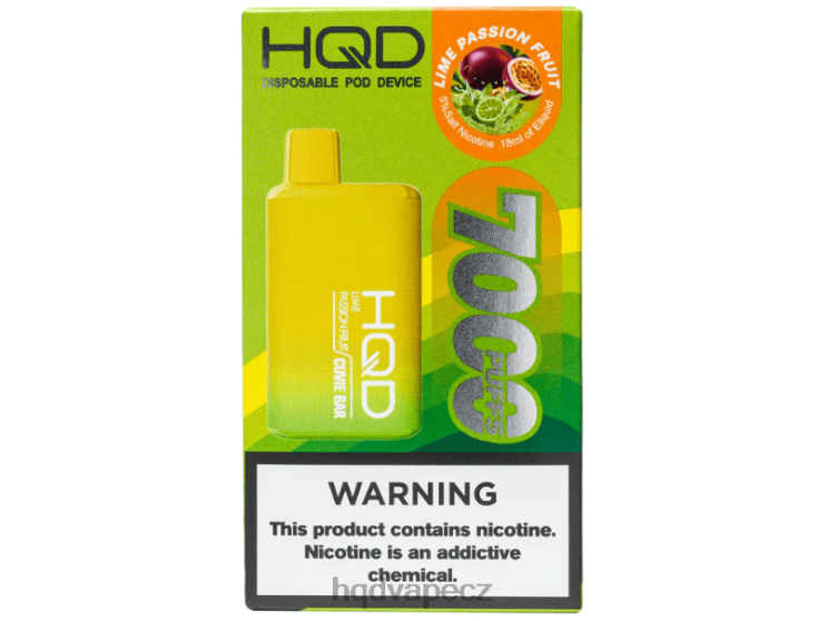 HQD CUVIE BAR jednorázový limetka mučenka 2F8ZL207 HQD Cigareta