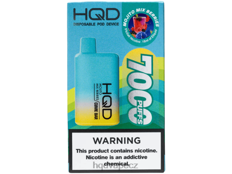 HQD CUVIE BAR jednorázový mojito mix bobule 2F8ZL224 HQD Vape Praha