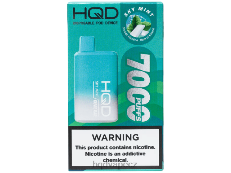 HQD CUVIE BAR jednorázový nebeská máta 2F8ZL249 HQD Vape Sale