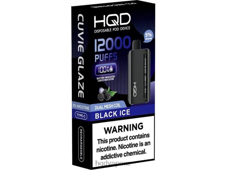HQD CUVIE GLAZE jednorázová vapa 12000 Černý led 2F8ZL134 HQD Vape Praha