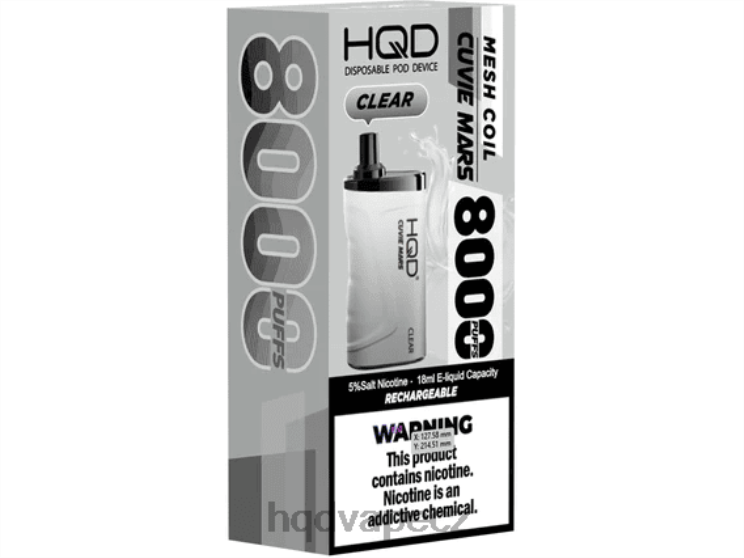 HQD CUVIE MARS jednorázový Průhledná 2F8ZL156 HQD Vape Cena