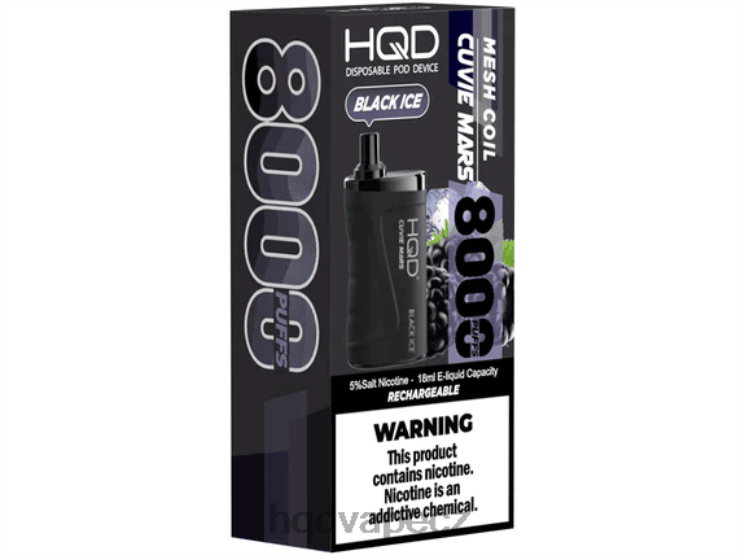 HQD CUVIE MARS jednorázový Černý led 2F8ZL135 HQD Vapes Online
