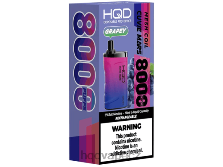 HQD CUVIE MARS jednorázový hroznový 2F8ZL170 HQD Vape Best Flavor