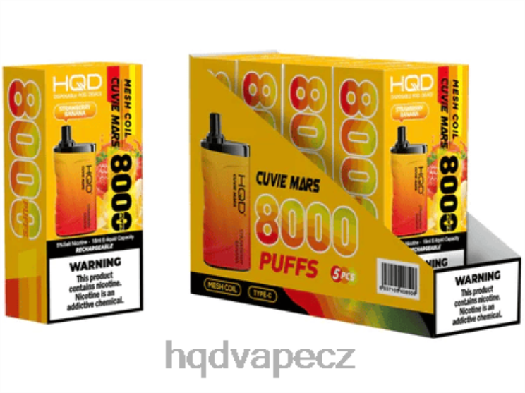 HQD CUVIE MARS jednorázový jahodový banán 2F8ZL255 HQD Vapes Online