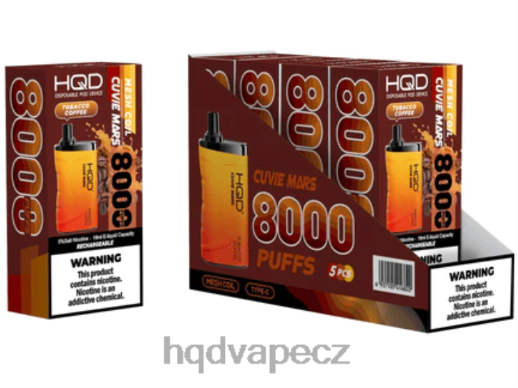 HQD CUVIE MARS jednorázový tabáková káva 2F8ZL264 HQD Vape Praha