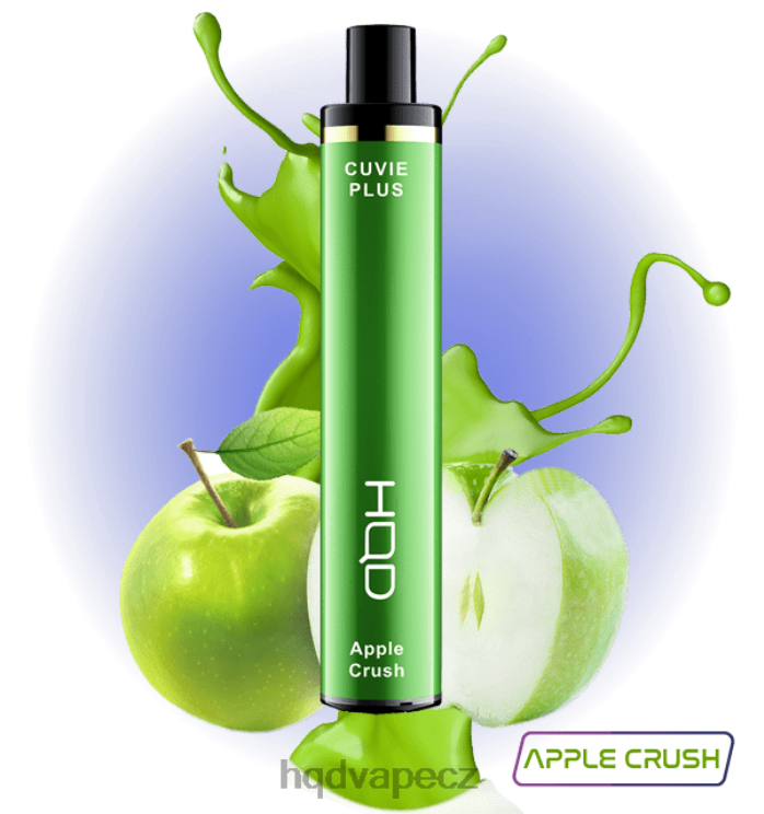 HQD CUVIE PLUS 1200 tahů jablková drť 2F8ZL125 HQD Vapes Online