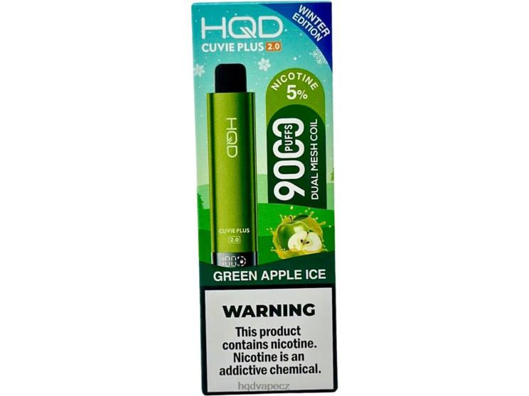 HQD CUVIE PLUS 2.0 (zimní vydání) zelené jablko led 2F8ZL172 HQD Vape CZ
