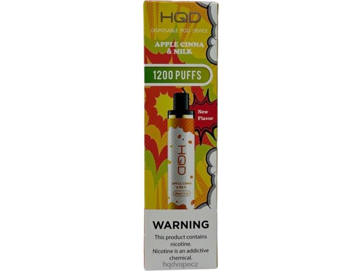 HQD CUVIE PLUS jednorázový jablečná skořice a mléko 2F8ZL126 HQD Vape Cena