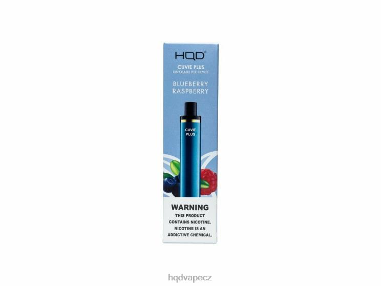 HQD CUVIE PLUS jednorázová vapa borůvka malina 2F8ZL147 HQD Cigareta