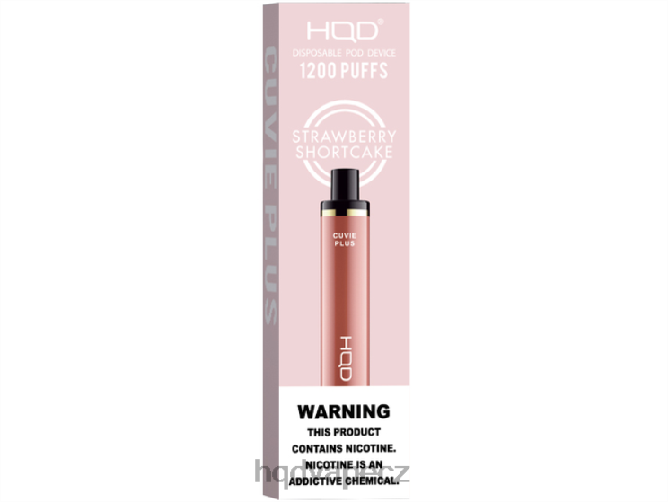 HQD CUVIE PLUS jednorázová vapa jahodový koláč 2F8ZL259 HQD Vape Sale