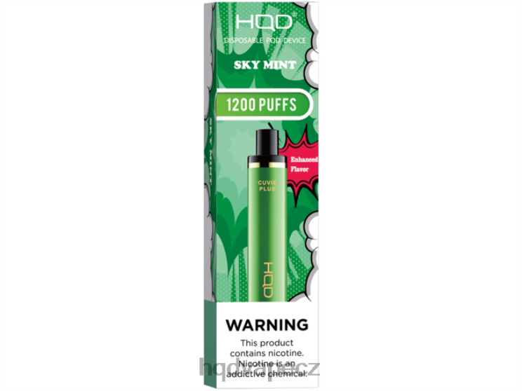 HQD CUVIE PLUS jednorázová vapa nebeská máta 2F8ZL250 HQD Vape Best Flavor