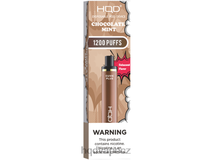 HQD CUVIE PLUS jednorázová vapa čokoládová máta 2F8ZL153 HQD Praha