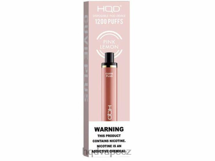 HQD CUVIE PLUS jednorázová vapa růžový citron 2F8ZL237 HQD Cigareta