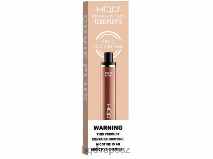HQD CUVIE PLUS jednorázová vapa sbcc zmrzlina 2F8ZL248 HQD Flavors