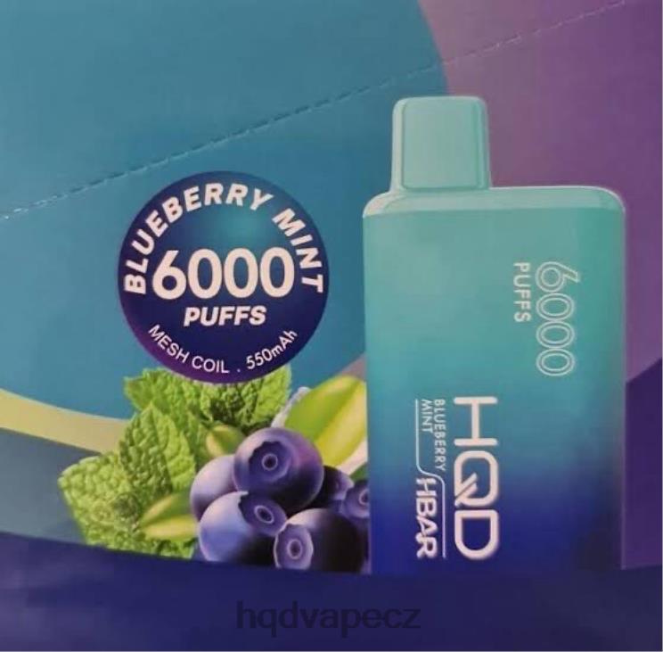 HQD HBAR 6000 šluků borůvková máta 2F8ZL51 HQD CZ