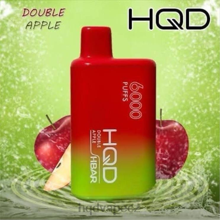 HQD HBAR 6000 šluků dvojité jablko 2F8ZL49 HQD Vape Sale