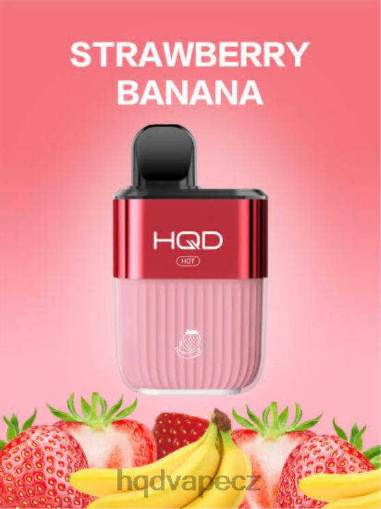HQD HOT 5000 šluků jahodový banán 2F8ZL69 HQD Vape Sale