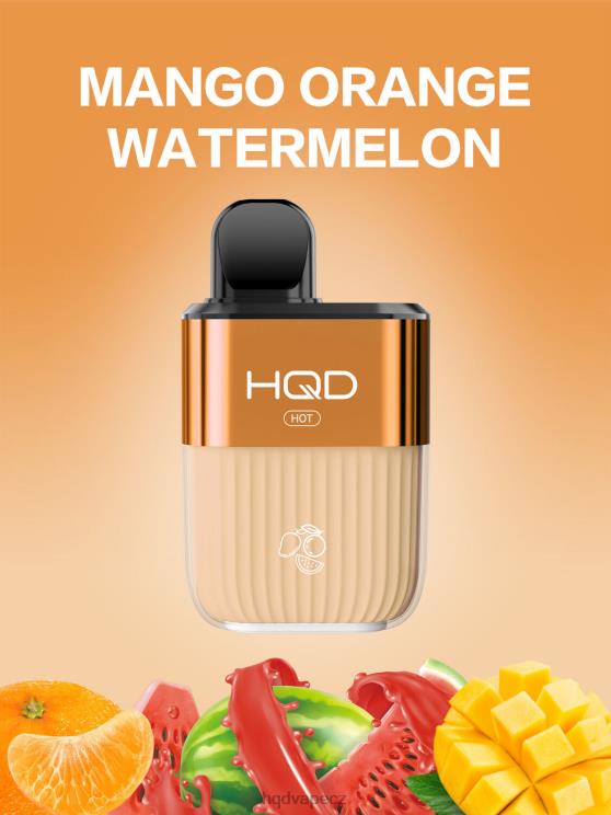 HQD HOT 5000 šluků mango pomerančový meloun 2F8ZL60 HQD Vape Best Flavor