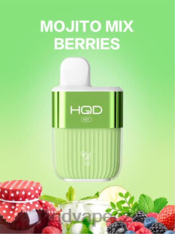 HQD HOT 5000 šluků mojito mix bobule 2F8ZL61 HQD CZ